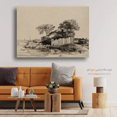 تابلوی کلاسیک با نورپردازی دراماتیک