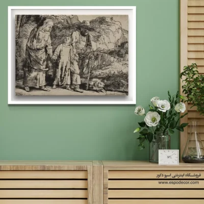 پرتره نقاشی باروک - بازگشت مسیح از معبد – تابلو نقاشی رامبراند - اسپو دکور