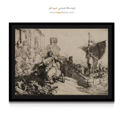 تابلو نقاشی سبک تئاتریکال - کشتی ثروت – تابلو نقاشی رامبراند - اسپو دکور