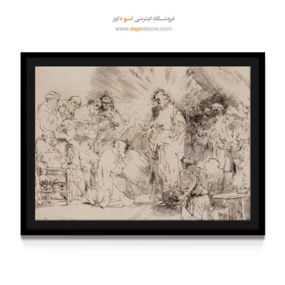 نقاشی حواریون مسیح - ظهور مسیح بر حواریون – تابلو نقاشی رامبراند - اسپو دکور