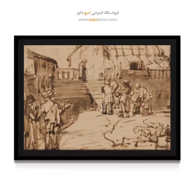 تابلو نقاشی کشتی نوح - کشتی نوح – تابلو نقاشی رامبراند - اسپو دکور