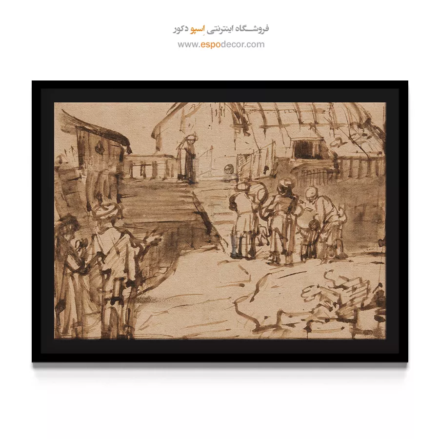 تابلو نقاشی کشتی نوح - کشتی نوح – تابلو نقاشی رامبراند - اسپو دکور