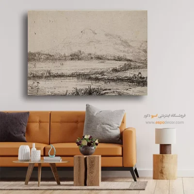 نقاشی پرتره با بکگراند تیره