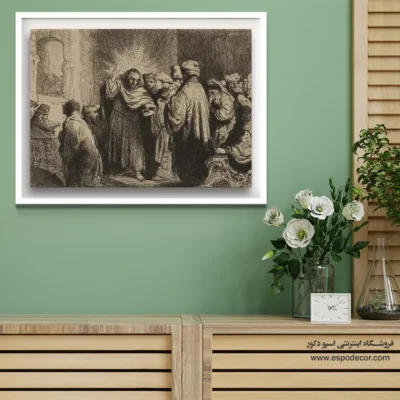 تابلو دیواری سایز خیلی بزرگ - پول خراج – تابلو نقاشی رامبراند - اسپو دکور