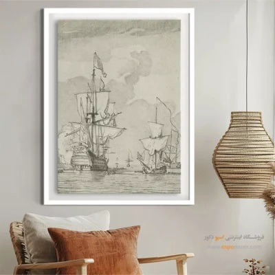 تابلو نقاشی کشتی - اسپو دکور