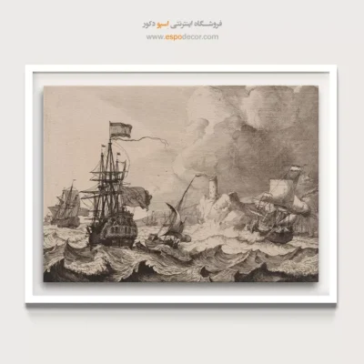 تابلو نقاشی کشتی - اسپو دکور