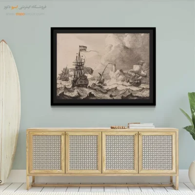تابلو نقاشی کشتی - اسپو دکور