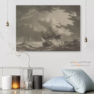 تابلو نقاشی کشتی - اسپو دکور