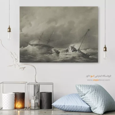 تابلو نقاشی کشتی - اسپو دکور