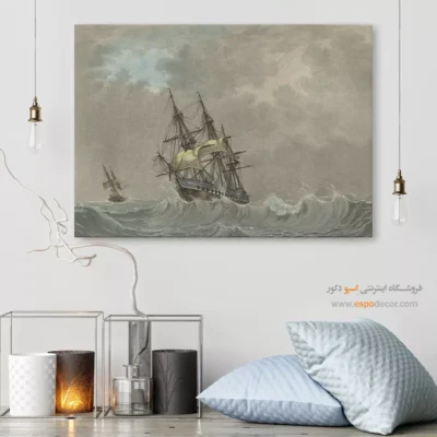 تابلو نقاشی کشتی - اسپو دکور