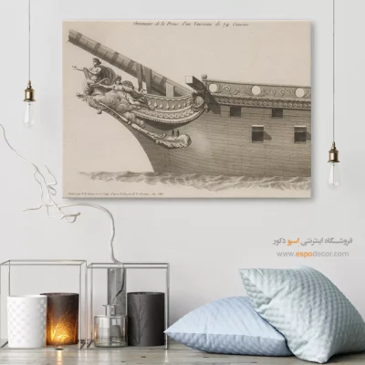 تابلو نقاشی کشتی - اسپو دکور