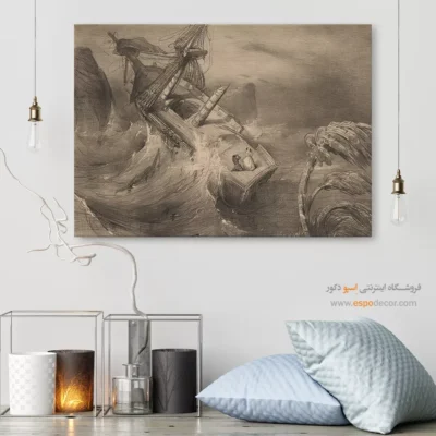 تابلو نقاشی کشتی - اسپو دکور