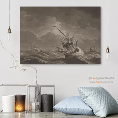 تابلو نقاشی کشتی - اسپو دکور
