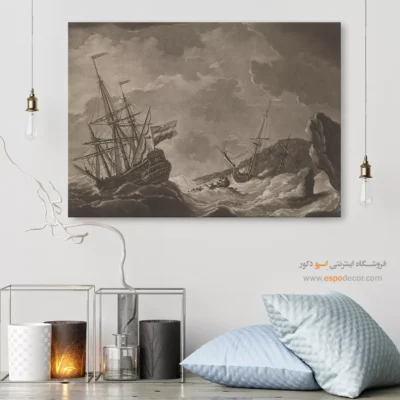تابلو نقاشی کشتی - اسپو دکور