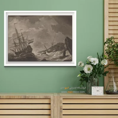 تابلو نقاشی کشتی - اسپو دکور