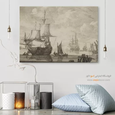 تابلو نقاشی کشتی - اسپو دکور