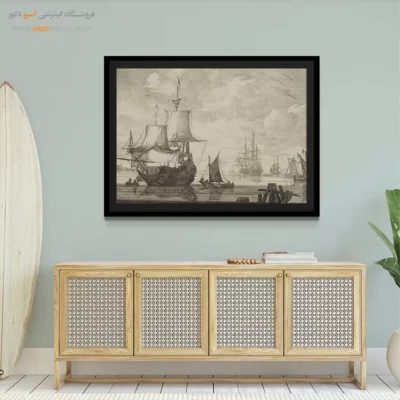 تابلو نقاشی کشتی - اسپو دکور