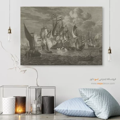 تابلو نقاشی کشتی - اسپو دکور