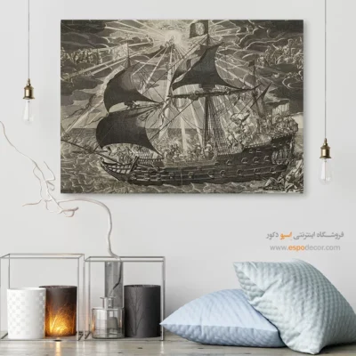 تابلو نقاشی کشتی - اسپو دکور