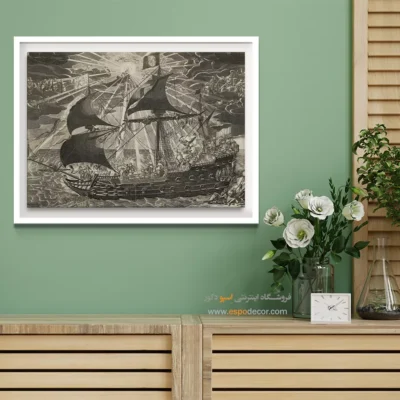 تابلو نقاشی کشتی - اسپو دکور