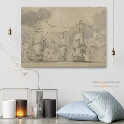 تابلو نقاشی کشتی - اسپو دکور