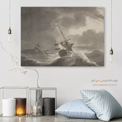 تابلو نقاشی کشتی - اسپو دکور