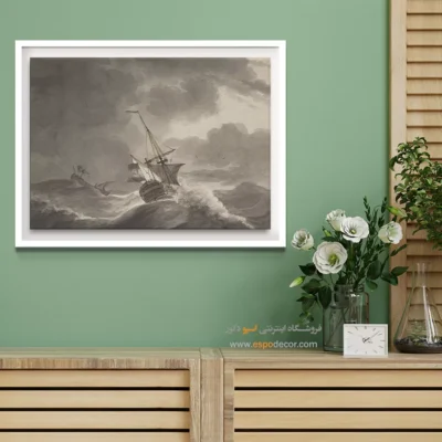 تابلو نقاشی کشتی - اسپو دکور