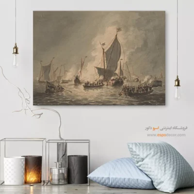 تابلو نقاشی کشتی - اسپو دکور