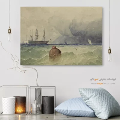 تابلو نقاشی کشتی - اسپو دکور