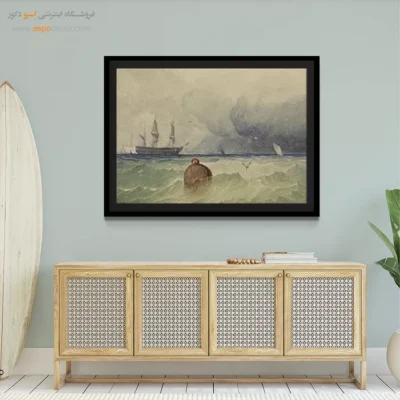 تابلو نقاشی کشتی - اسپو دکور