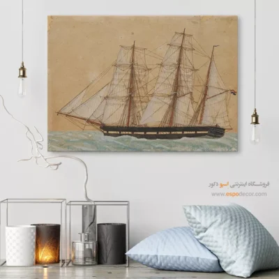 تابلو نقاشی کشتی - اسپو دکور