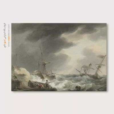 تابلو نقاشی کشتی - اسپو دکور