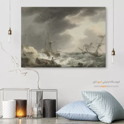 تابلو نقاشی کشتی - اسپو دکور