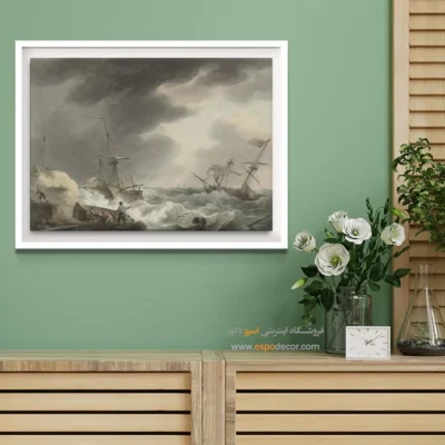 تابلو نقاشی کشتی - اسپو دکور