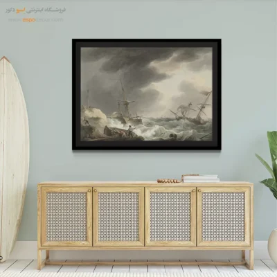 تابلو نقاشی کشتی - اسپو دکور