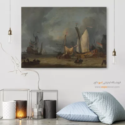 تابلو نقاشی کشتی - اسپو دکور