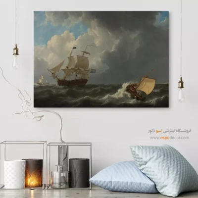 تابلو نقاشی کشتی - اسپو دکور