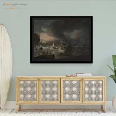 تابلو نقاشی کشتی - اسپو دکور