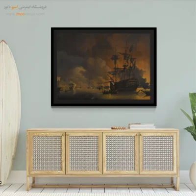 تابلو نقاشی کشتی - اسپو دکور