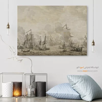 تابلو نقاشی کشتی - اسپو دکور