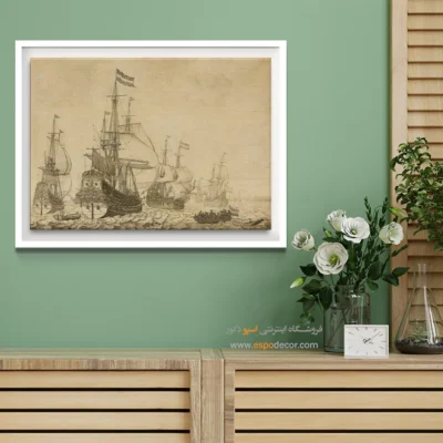 تابلو نقاشی کشتی - اسپو دکور