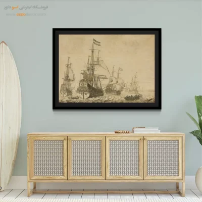 تابلو نقاشی کشتی - اسپو دکور