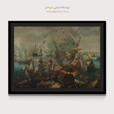 تابلو نقاشی کشتی - اسپو دکور