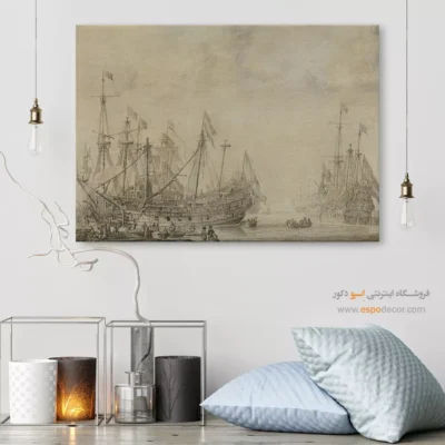 تابلو نقاشی کشتی - اسپو دکور
