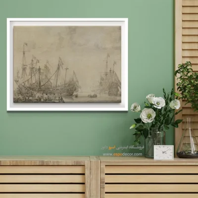 تابلو نقاشی کشتی - اسپو دکور