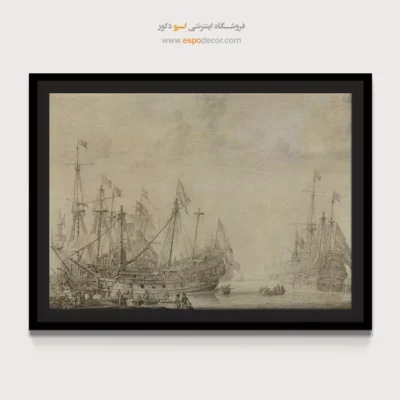 تابلو نقاشی کشتی - اسپو دکور