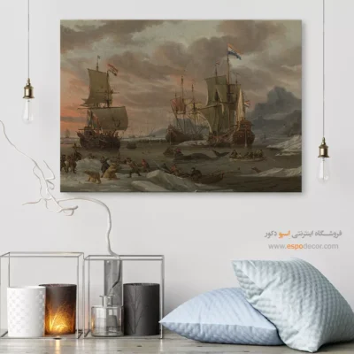 تابلو نقاشی کشتی - اسپو دکور