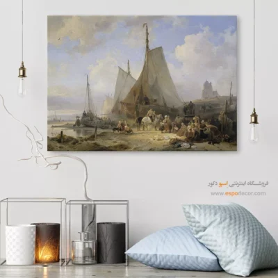 تابلو نقاشی کشتی - اسپو دکور
