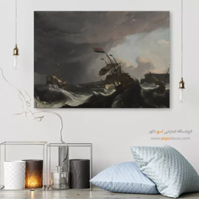 تابلو نقاشی کشتی - اسپو دکور