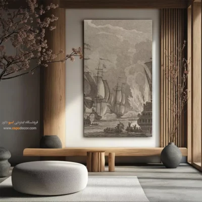 تابلو نقاشی کشتی - اسپو دکور